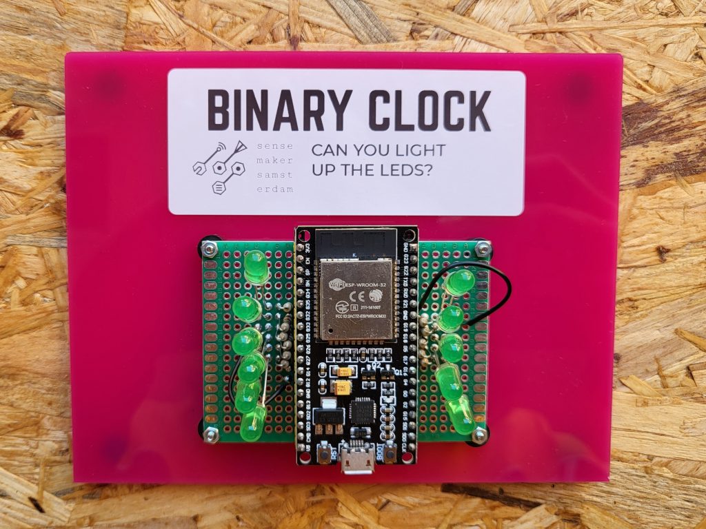 DIY Binary Clock Kit: Software - SensemakersAMS